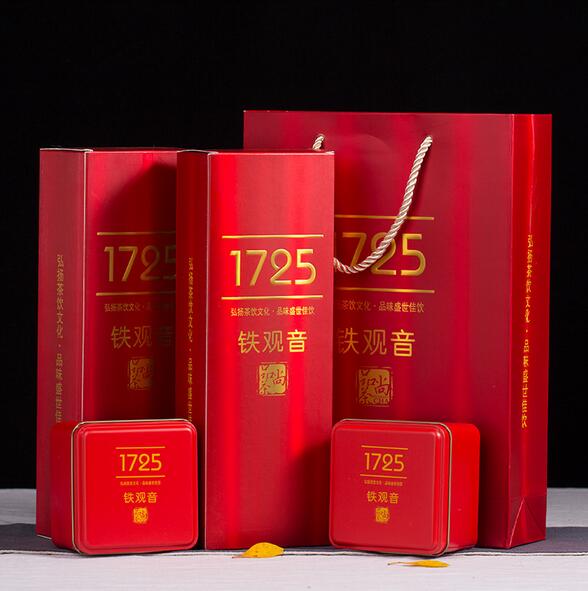 新茶铁观音礼盒装1725烟条清香型铁观音高山乌龙茶